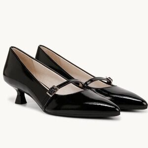 LifeStride Madelyn Black Patent Mary Jane Kitten Heel Pumps Womens Size 5 M